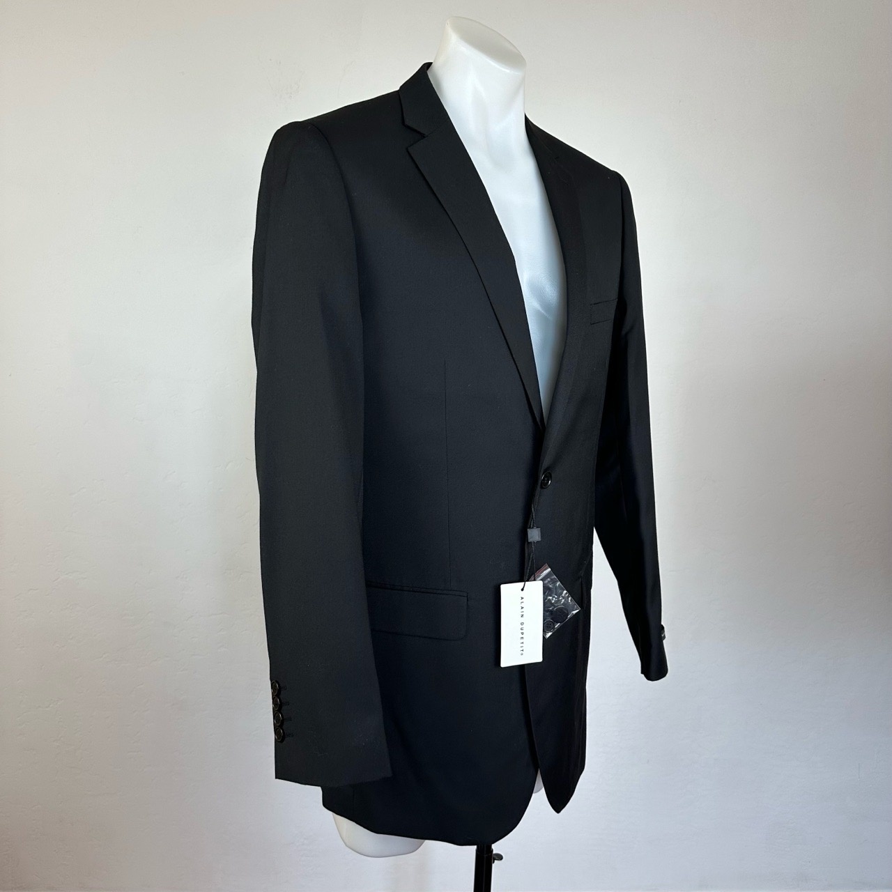 Nwt Alain Dupetit Paris Black Notched Lapel Men’s Sport Jacket — image 6 of 8